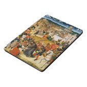 Christ Bearing the Cross Vintage Art Monogrammed iPad Pro Cover (Side)