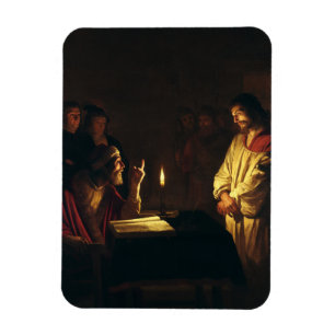 Christ before Caiaphas by Honthorst Fine Art Magnet