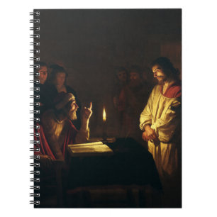 Christ before Caiaphas by Honthorst Fine Art Notebook