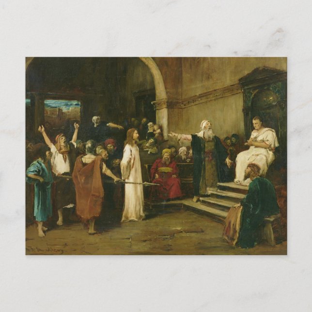 Christ Before Pilate, 1880 Postcard (Front)