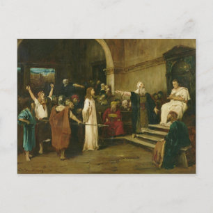 Christ Before Pilate, 1880 Postcard