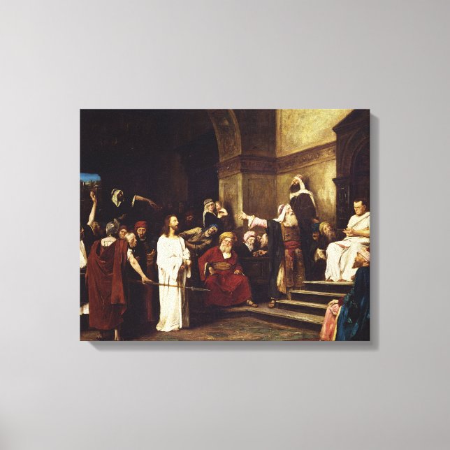 Christ Before Pilate Canvas Print (Front)