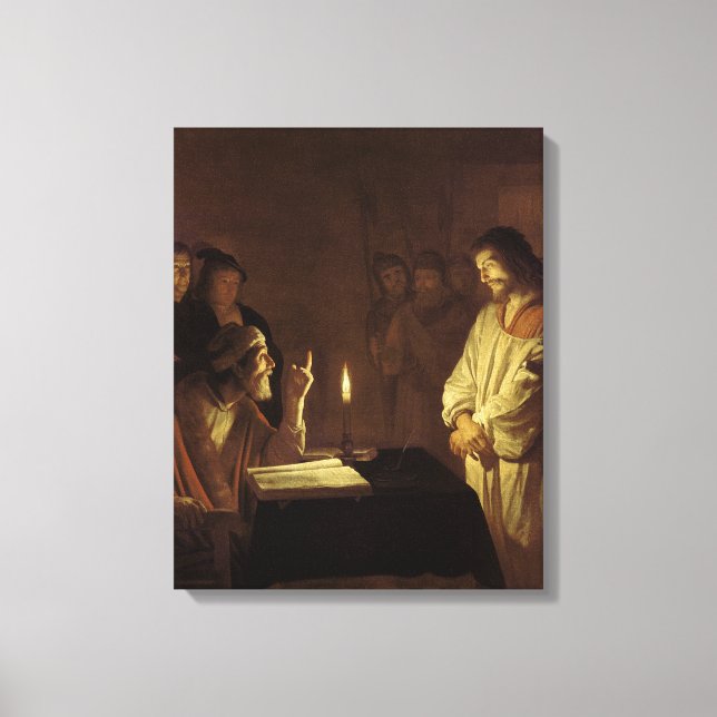 Christ before the High Priest, 1617 Canvas Print (Front)
