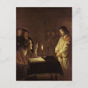 Christ before the High Priest, 1617 Postcard