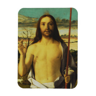 Christ Blessing by Giovanni Bellini Magnet