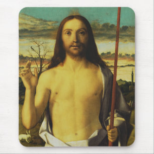 Christ Blessing by Giovanni Bellini   Mouse Mat