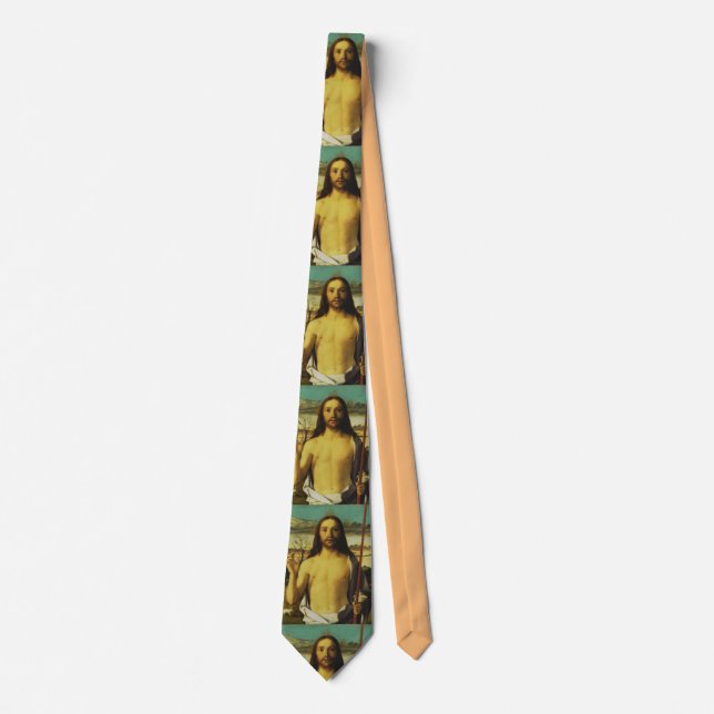 Christ Blessing by Giovanni Bellini   Tie (Front)