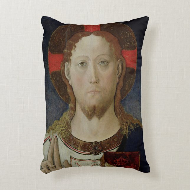 Christ Blessing Decorative Cushion (Front(Vertical))