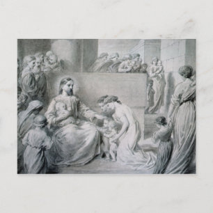 Christ Blessing Little Children Postcard