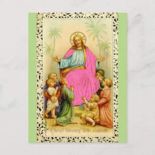 CHRIST BLESSING postcard