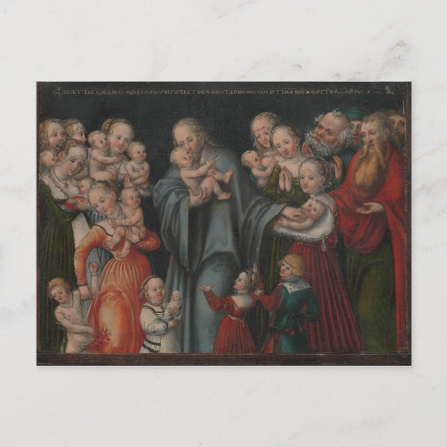 Christ Blessing the Children Postcard (Front)