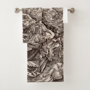 Christ Born to Heaven by Angels Bath Towel Set