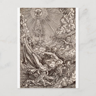 Christ Born to Heaven by Angels Postcard