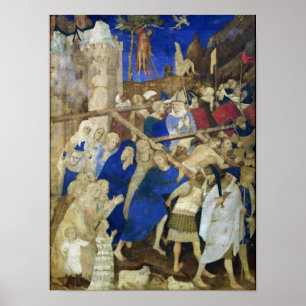 Christ Carrying Cross,Grandes Heures Poster