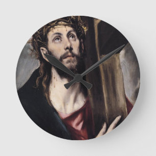 Christ_Carrying_the_Cross_1580 Round Clock