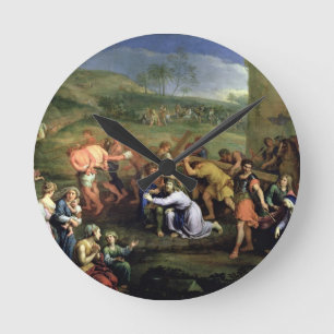 Christ Carrying the Cross, 1684 (oil on canvas) Round Clock