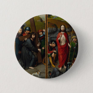 Christ Carrying the Cross 6 Cm Round Badge