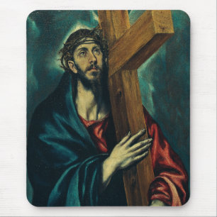 Christ Carrying the Cross by El Greco Mouse Mat
