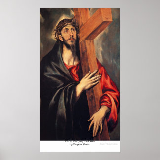 Christ Carrying the Cross  by Eugene Greco Poster