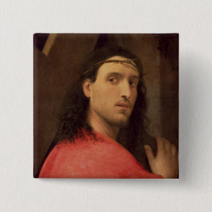 Christ Carrying the Cross, c.1515 15 Cm Square Badge