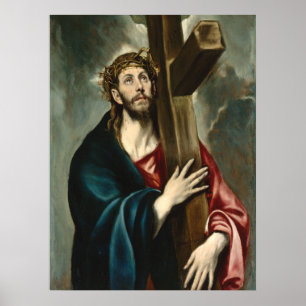 Christ Carrying the Cross, El Greco Religious Poster