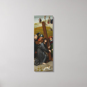 Christ Carrying the Cross, with the Crucifixion Canvas Print