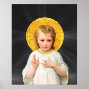 Christ child blessing by Émile Munier CC0010 Poster