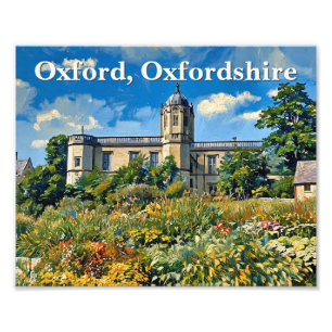 Christ Church Memorial Garden, Oxford Painting Photo Print