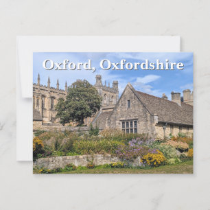 Christ Church Memorial Garden, Oxford Postcard