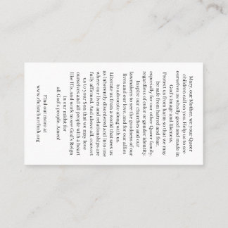 Christ Church Rainbow Madonna Card