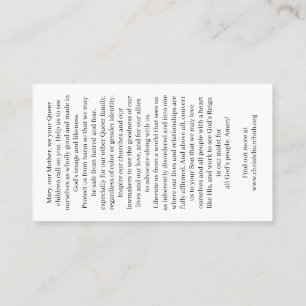 Christ Church Rainbow Madonna Card