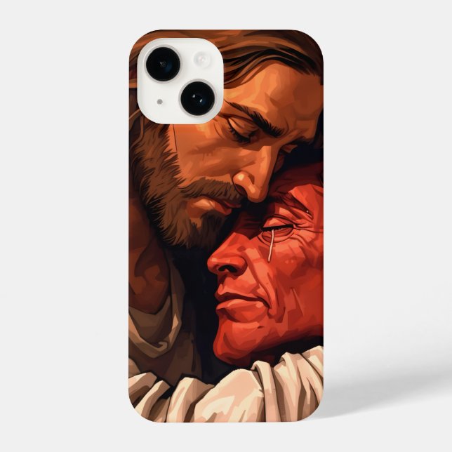 Christ Comforting Lucifer iPhone case  (Back)