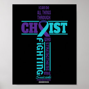 Christ Cross Suicide Awareness Mental Health Poster