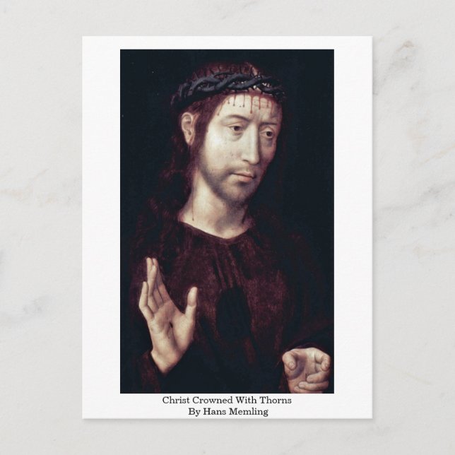 Christ Crowned With Thorns By Hans Memling Postcard (Front)