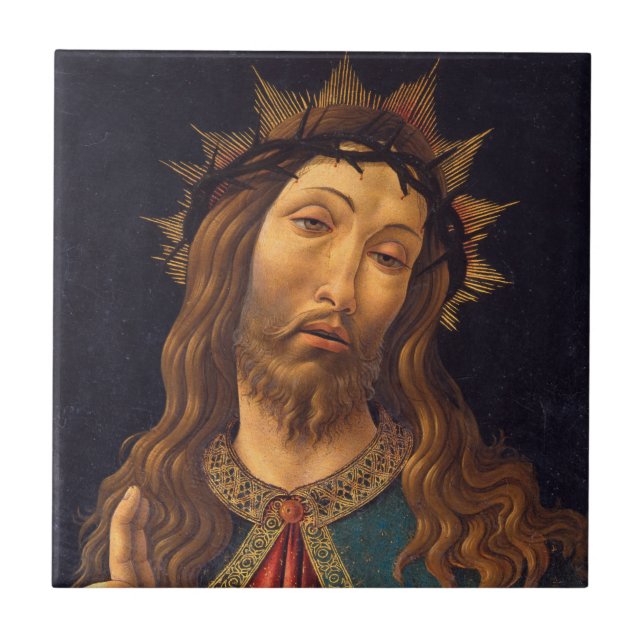 Christ Crowned with Thorns by Sandro Botticelli Tile (Front)