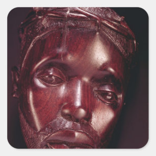 Christ Crowned with Thorns Square Sticker