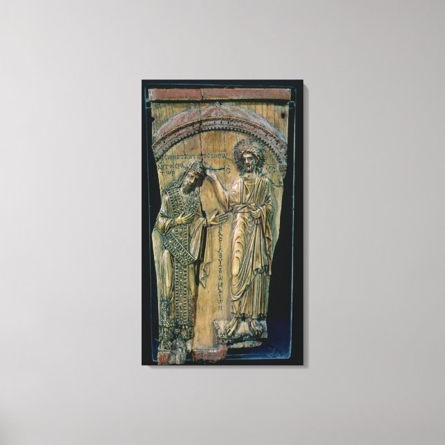 Christ Crowning the Emperor Constantine VII Canvas Print (Front)