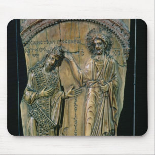 Christ Crowning the Emperor Constantine VII Mouse Mat