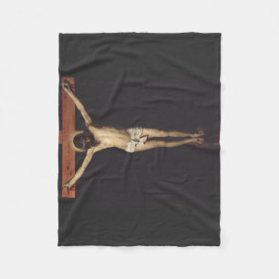 Christ Crucified by Diego Velazquez Fleece Blanket