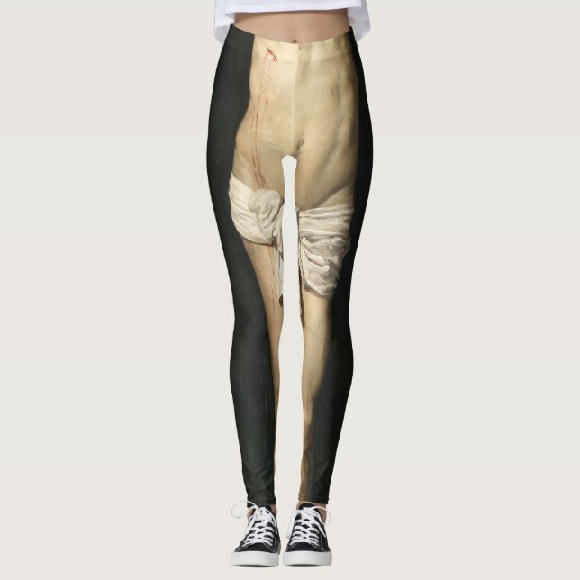 Christ Crucified By Diego Velazquez Leggings (Front)