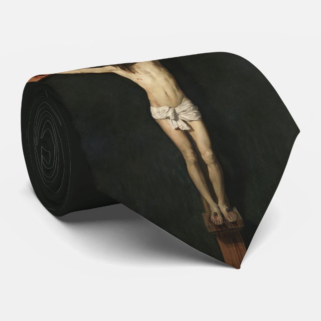 Christ Crucified on the Cross (Faith) (Velazquez) Tie (Rolled)