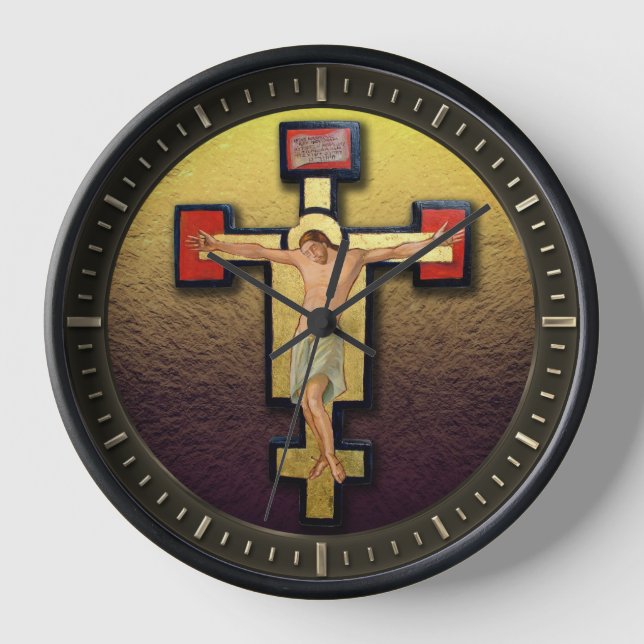 Christ Crucified Painting Clock (Front)
