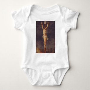 Christ dead on the cross by Peter Paul Rubens Art Baby Bodysuit