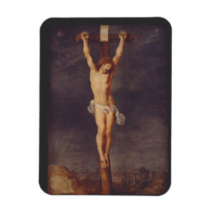 Christ dead on the cross by Peter Paul Rubens Art Magnet