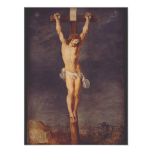 Christ dead on the cross by Peter Paul Rubens Art Photo Print