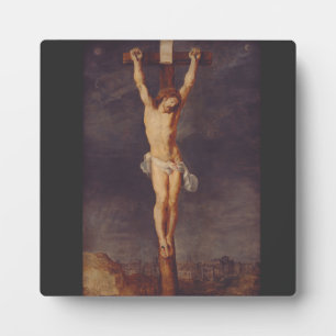 Christ dead on the cross by Peter Paul Rubens Art Plaque