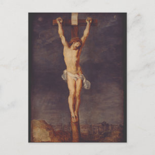 Christ dead on the cross by Peter Paul Rubens Art Postcard