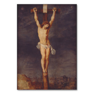 Christ dead on the cross by Peter Paul Rubens Art Table Number