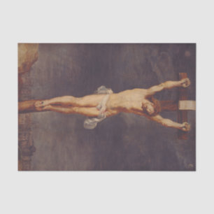 Christ dead on the cross by Peter Paul Rubens Art Tissue Paper
