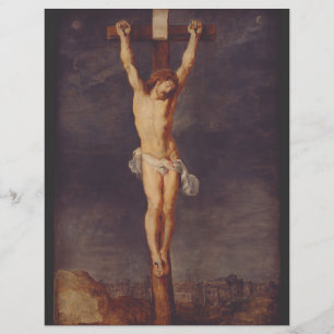 Christ dead on the cross by Peter Paul Rubens Flyer